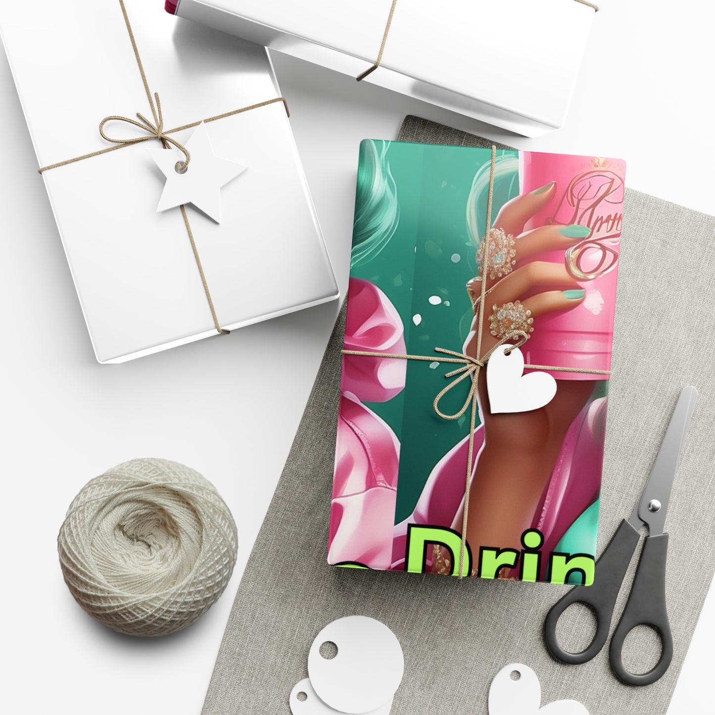 Naughty Girls Drink Frappe Gift Wrap Papers