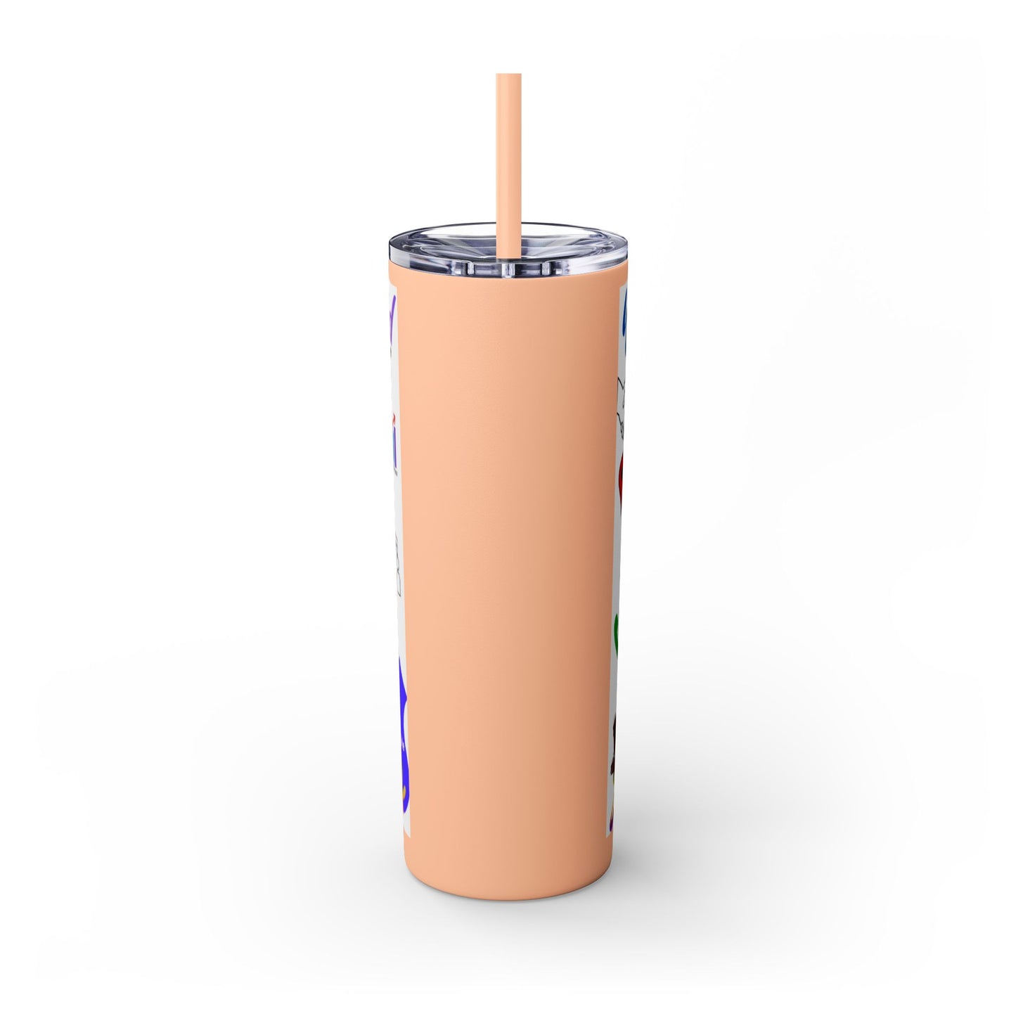 Social Worker Skinny Tumbler with Straw, 20oz