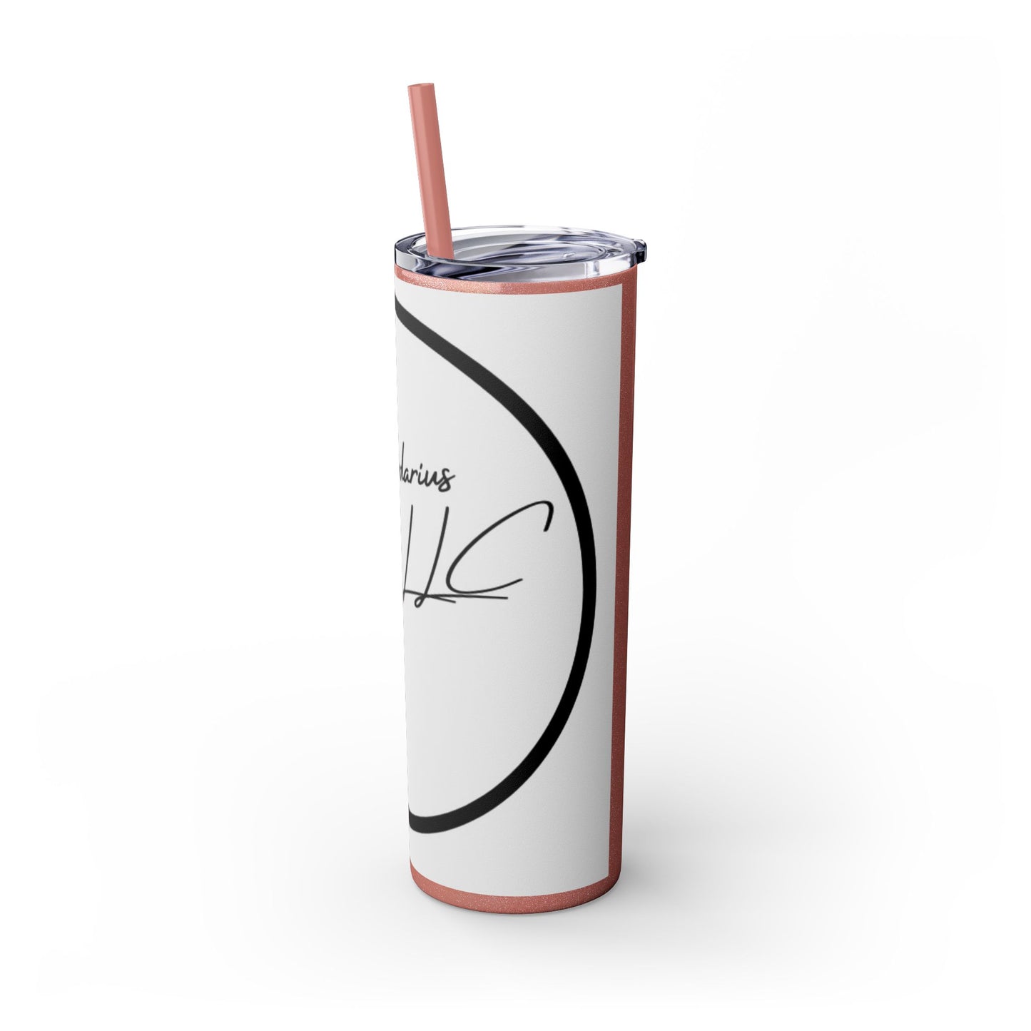 Milliardarious Logo Skinny Tumbler with Straw, 20oz