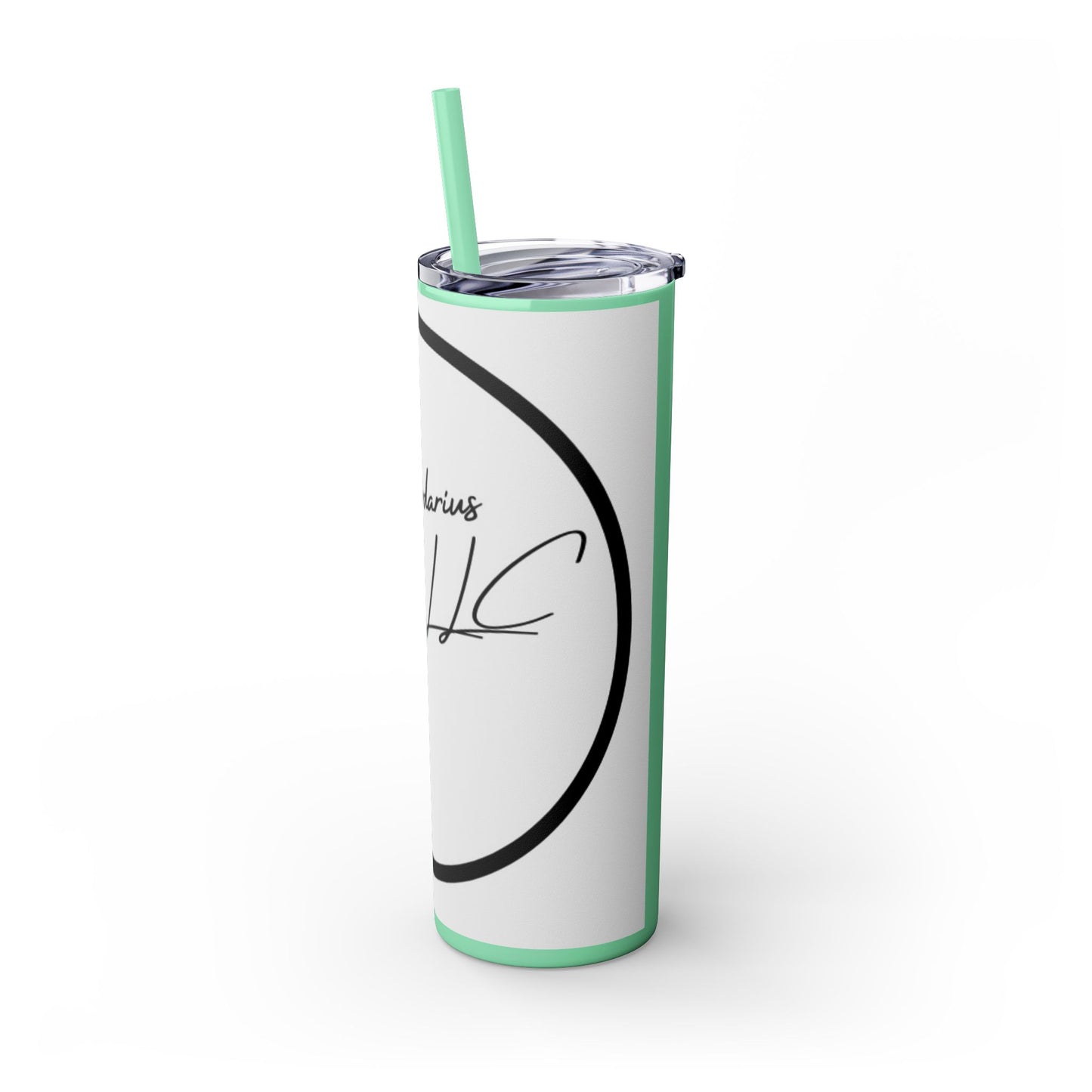 Milliardarious Logo Skinny Tumbler with Straw, 20oz