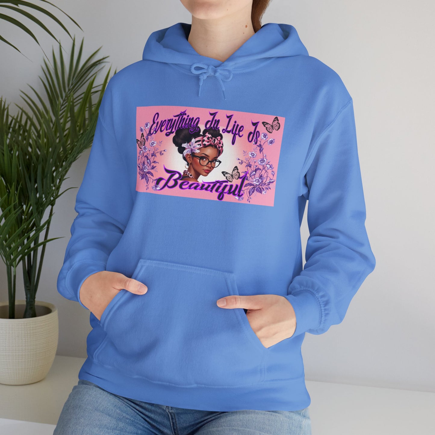 Everything In Life Is Beautiful Heavy Blend™ Hooded Sweatshirt