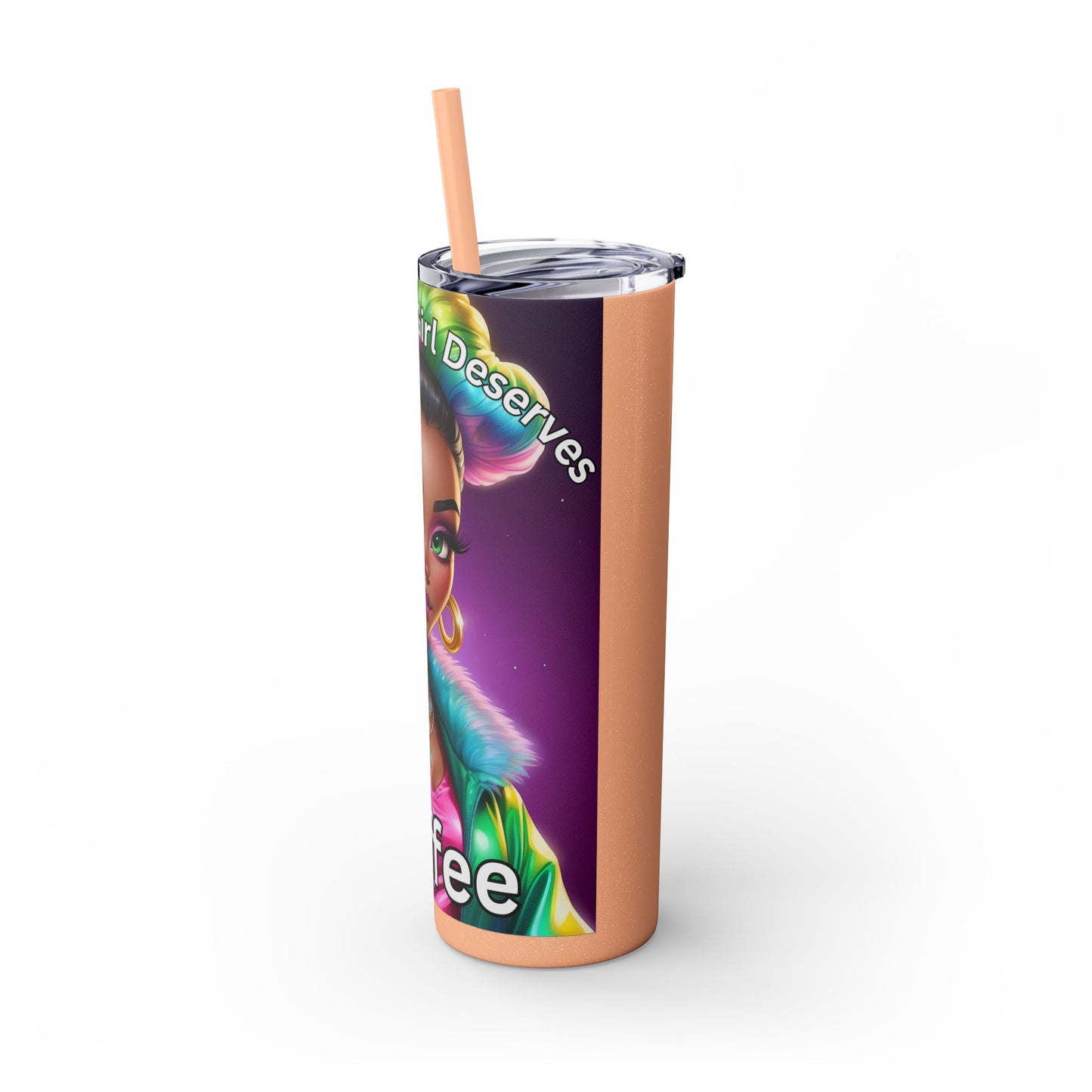 Skinny Tumbler with Straw, 20oz