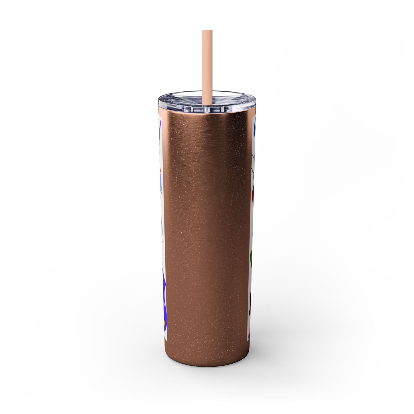 Social Worker Skinny Tumbler with Straw, 20oz