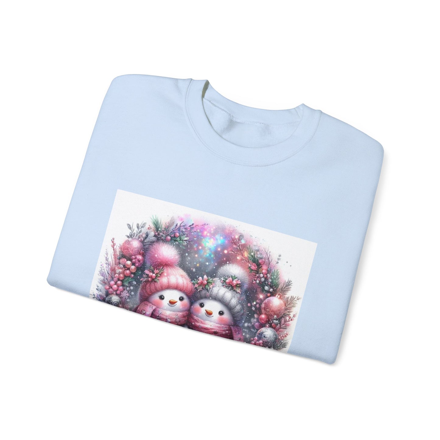 Pink Snowman Unisex Heavy Blend™ Crewneck Sweatshirt