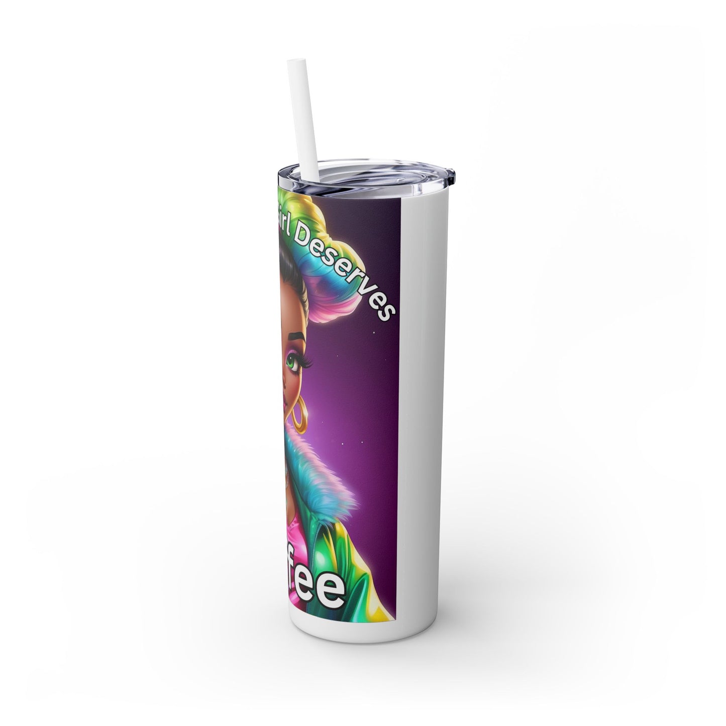 Skinny Tumbler with Straw, 20oz