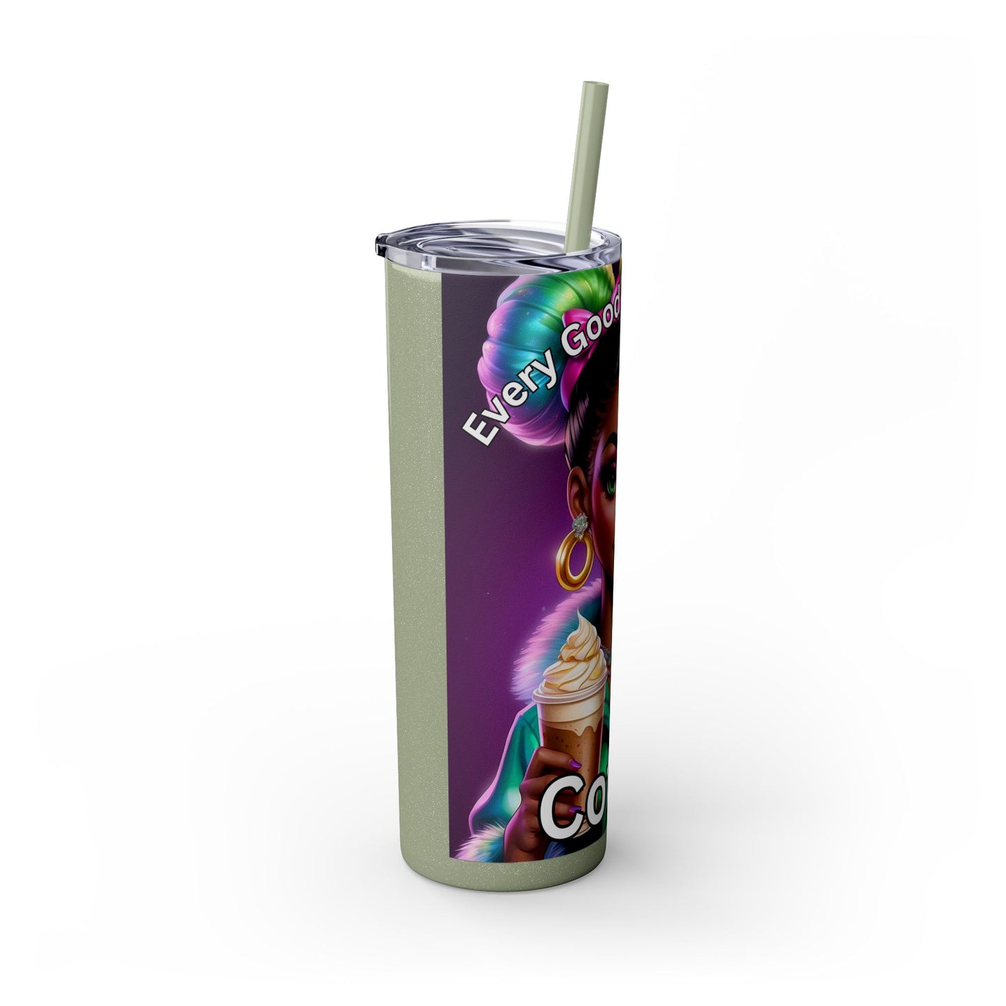 Skinny Tumbler with Straw, 20oz