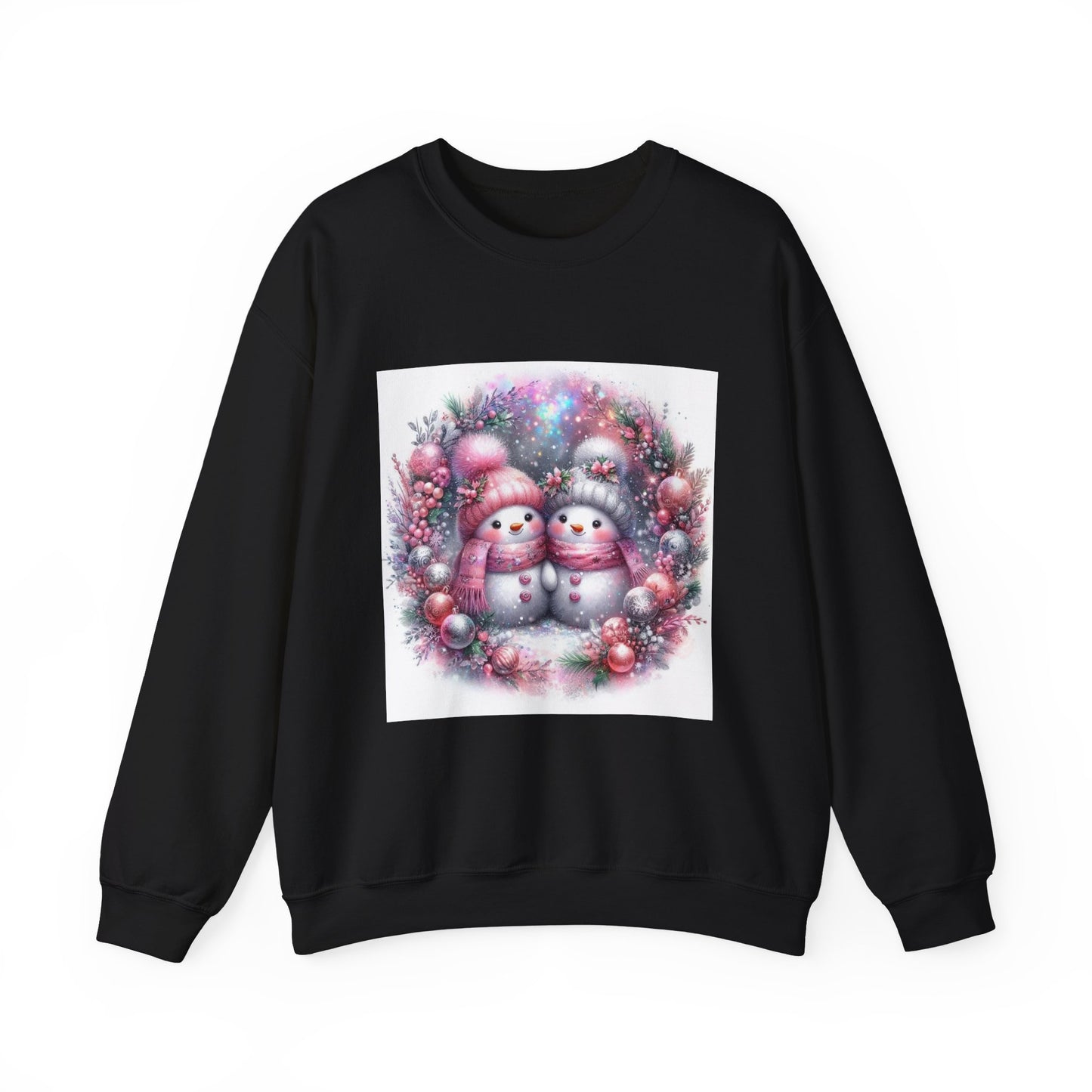 Pink Snowman Unisex Heavy Blend™ Crewneck Sweatshirt